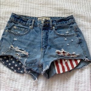 American flag shorts